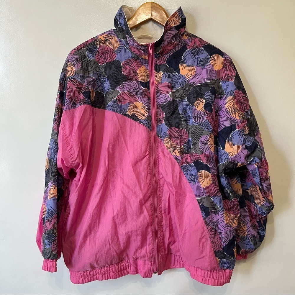 Vintage Runabout Pink 80’s Windbreaker Jacket